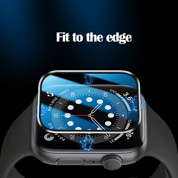 (3 Pcs) For Apple Watch Series 7 41mm 45mm Full Coverage Tempered Glass Screen Protector (3 Pcs) For Apple Watch Series 7 41mm 45mm Full Coverage Tempered Glass Screen Protector